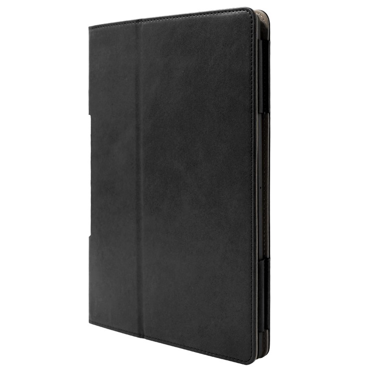 Shelt de Tablette en Cuir Flip en Cuir Flip Avec Emplacements Pour Cartes Pour Lenovo Yoga Smart Tab 10.1 - le Noir