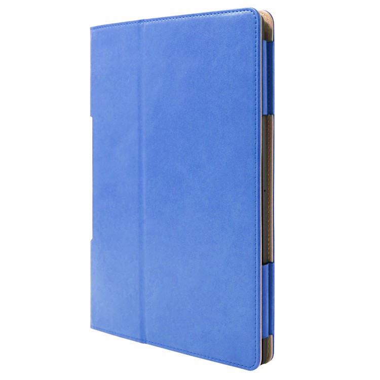 Business Style Flip Leather Stand Tablet Shell Com Slots de Cartão Para Lenovo Yoga Smart Tab 10.1 - Azul