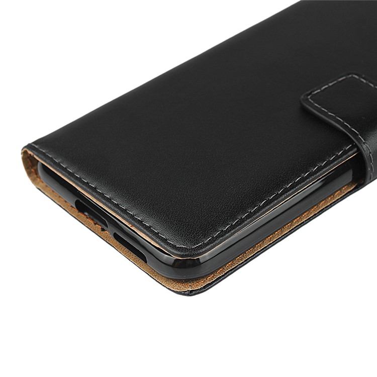 Genuine Leather Wallet Stand Phone Cover for Motorola Moto E6 Plus/E6s (2019)-10