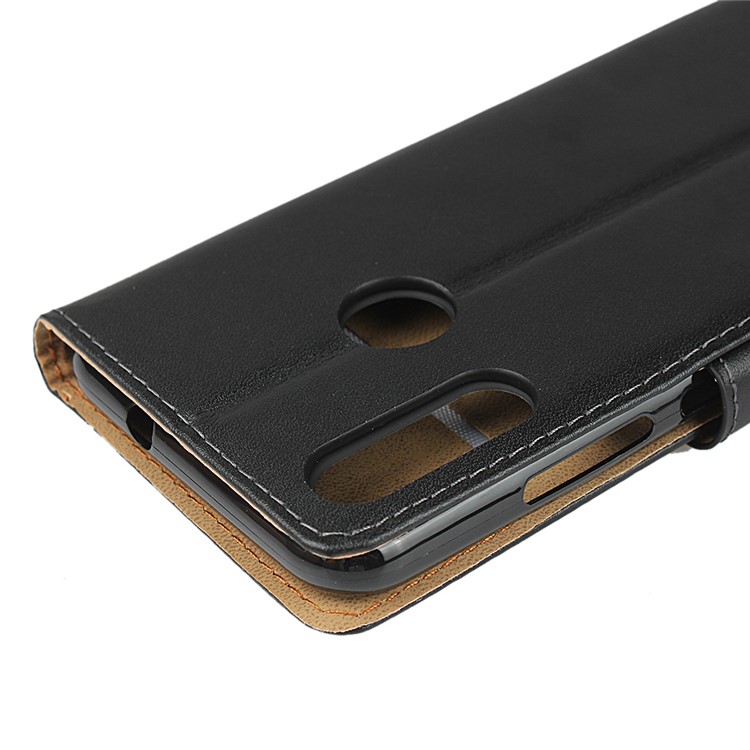Genuine Leather Wallet Stand Phone Cover for Motorola Moto E6 Plus/E6s (2019)-11