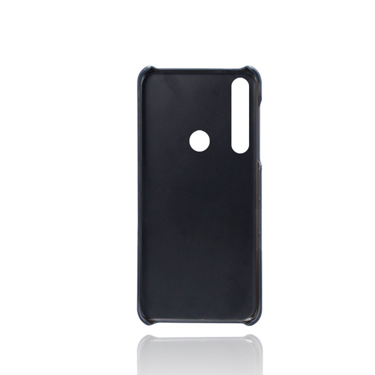 KSQ PU Leather + PC Phone Cover with Card Slot for Motorola One Macro - Blue-3