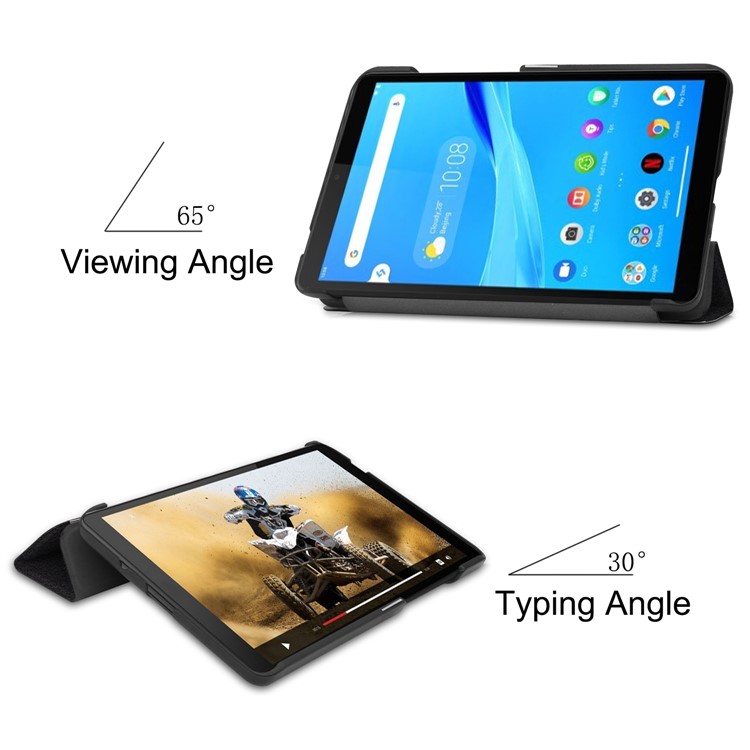 Pattern Printing PU Leather Tri-fold Stand Tablet Case for Lenovo Tab M7 TB-7305 - Don't Touch Me-7