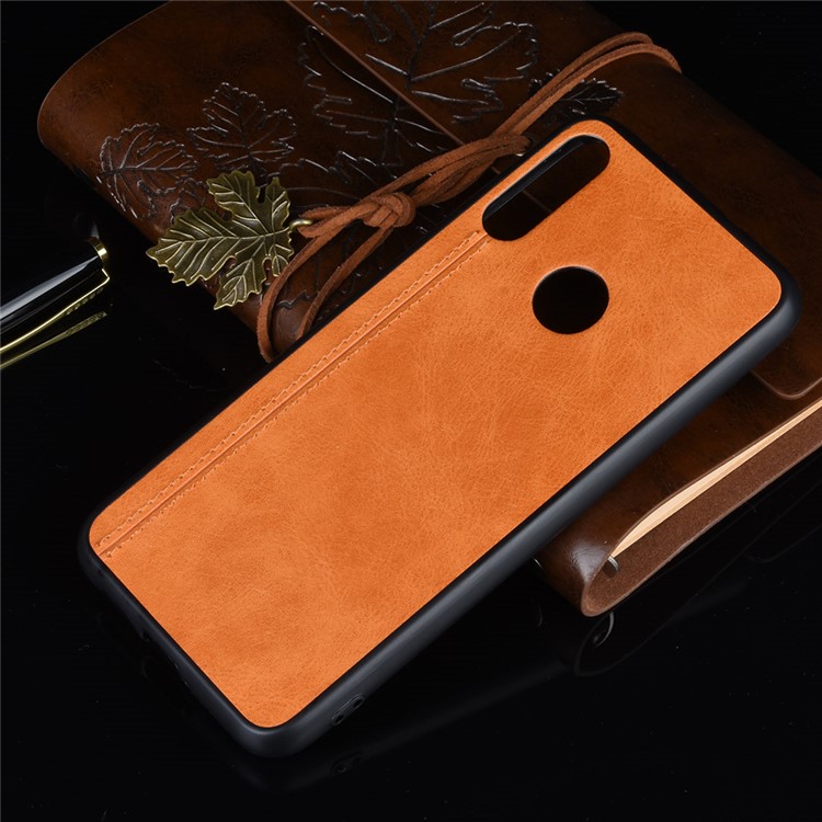 PU Leather + PC + TPU Mobile Case for Motorola Moto E6 Plus/Moto E6s (2019) - Brown-6
