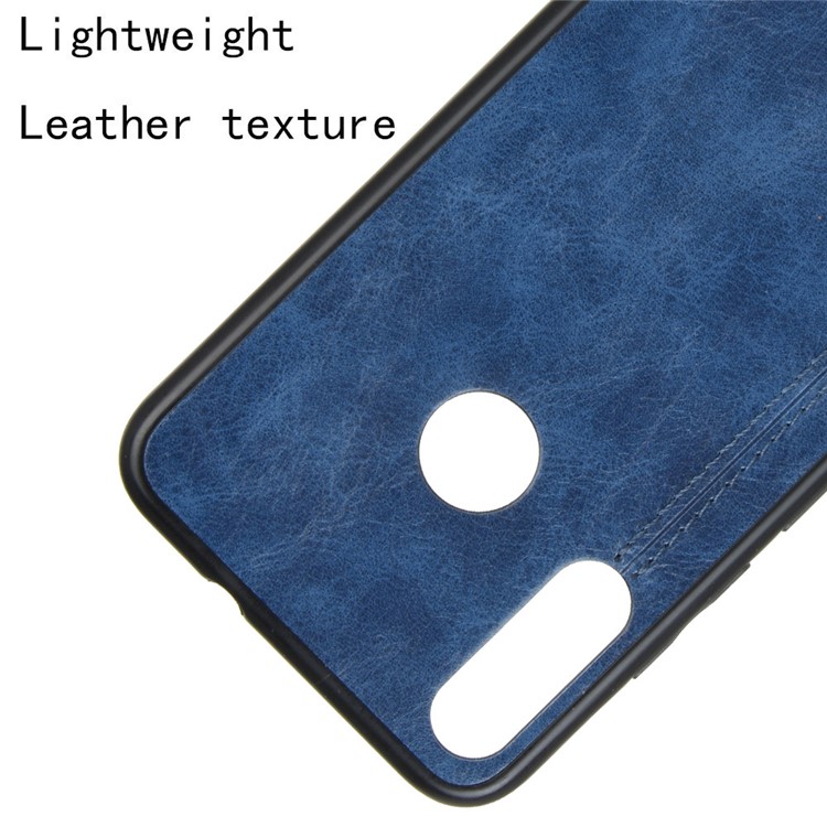PU Leather + PC + TPU Mobile Case for Motorola Moto E6 Plus/Moto E6s (2019) - Blue-2