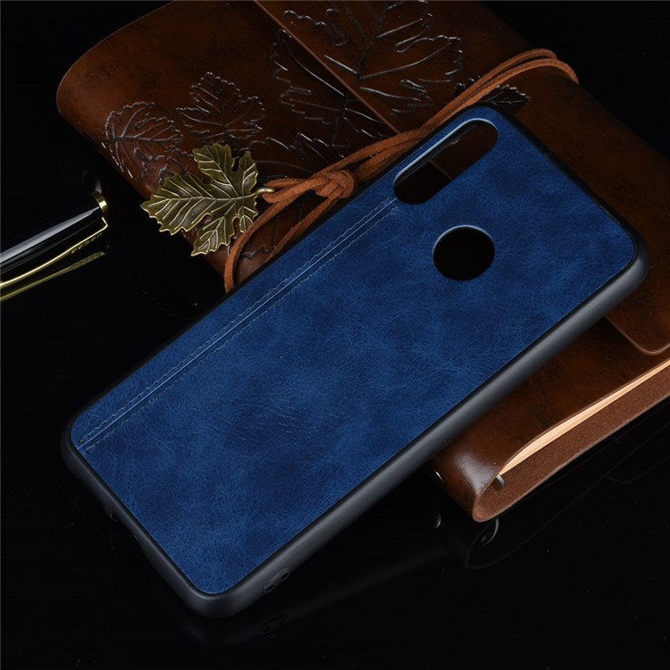 PU Leather + PC + TPU Mobile Case for Motorola Moto E6 Plus/Moto E6s (2019) - Blue-8