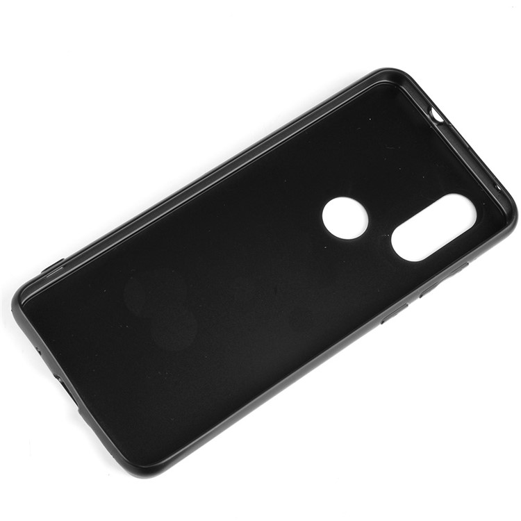 PU Leather + PC + TPU Simple Surface Case for Motorola One Vision/P50 - Blue-7