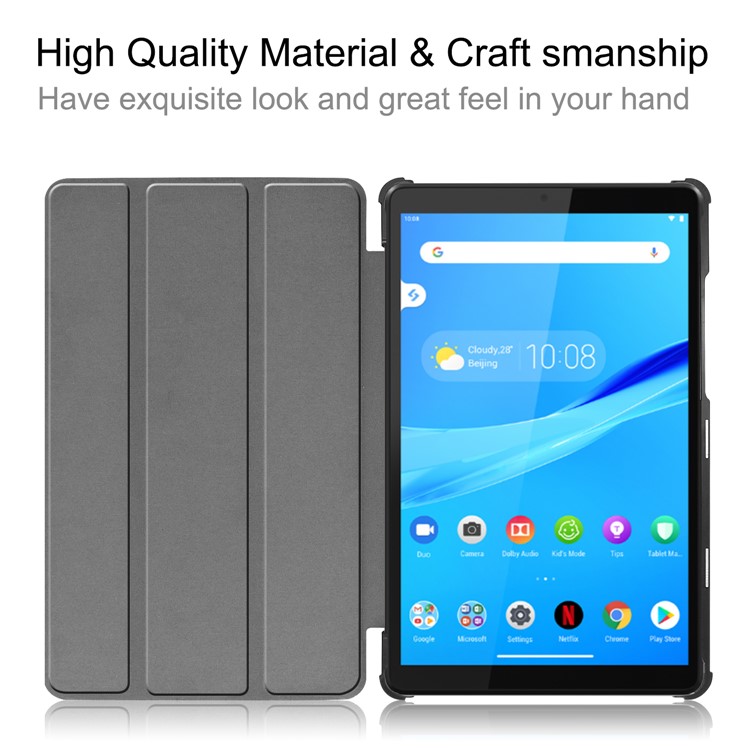 Printing Surface Tri-fold Stand Leather Tablet Case for Lenovo Tab M8 TB-8505X - Butterfly-5