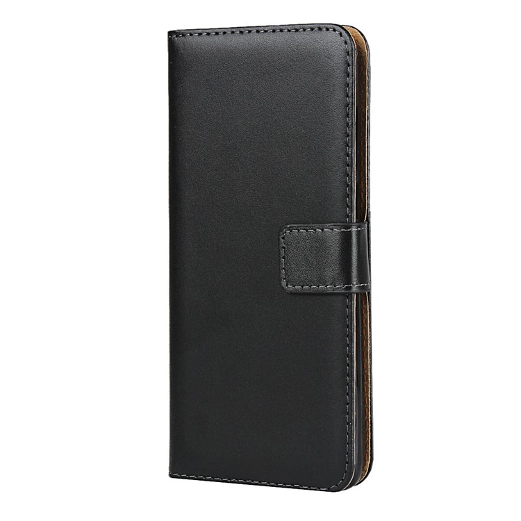 Genuine Leather Wallet Stand Phone Cover Shell for Motorola One Vision/P50-3