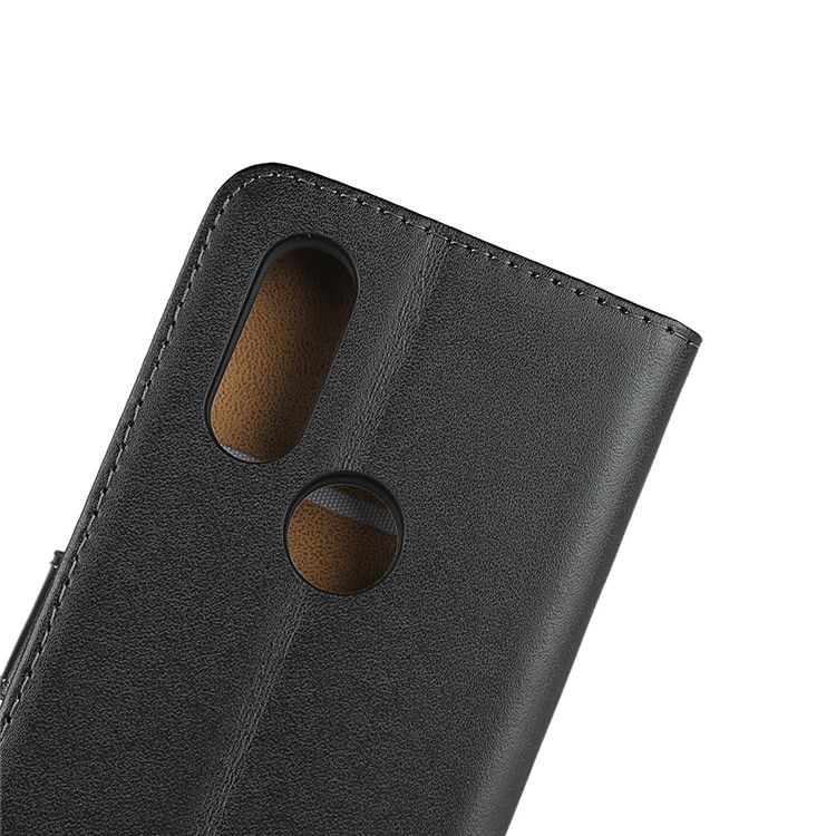 Genuine Leather Wallet Stand Phone Cover Shell for Motorola One Vision/P50-9