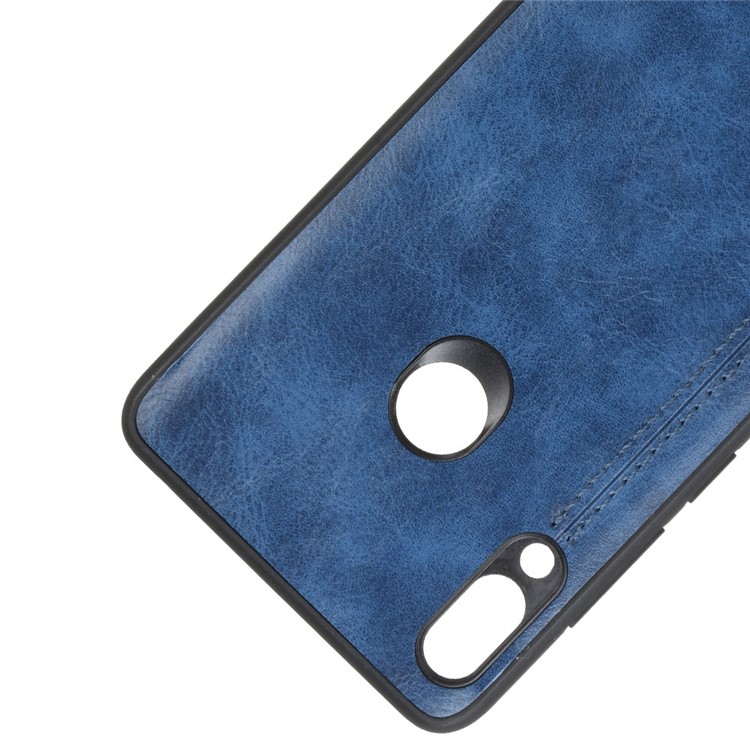 Leather Coated PC + TPU Combo Shell Phone Case for Lenovo K5 Pro - Blue-2