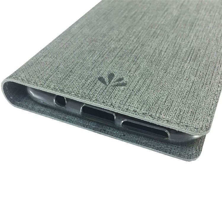 VILI DMX Cross Texture Leather Stand Case for Motorola Moto G8 Plus - Grey-12