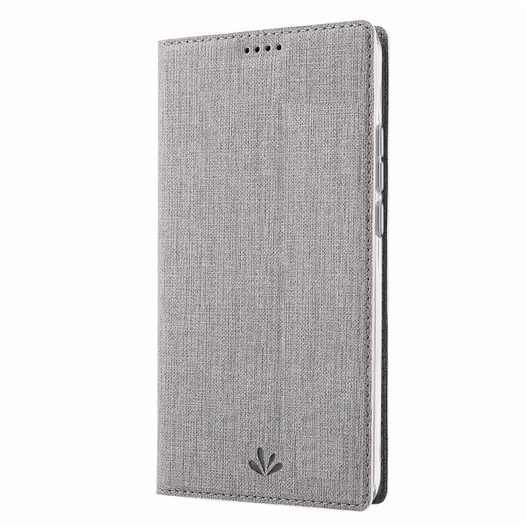 VILI DMX Cross Texture Leather Stand Case for Motorola Moto G8 Plus - Grey-3