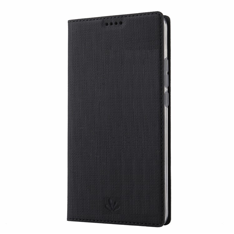 VILI DMX Cross Texture Leather Stand Case for Motorola Moto G8 Plus - Black-3