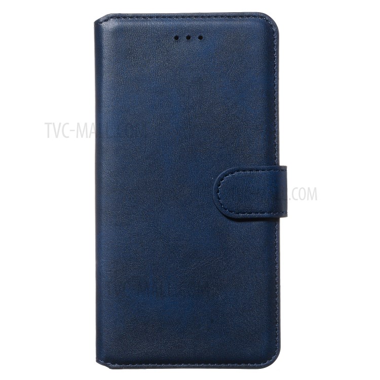Wallet Leather Stand Case for Motorola Moto G8 Plus - Blue-11