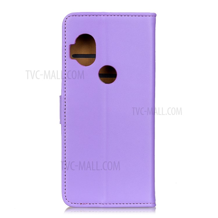 Wallet Leather Stand Case for Motorola One Hyper - Purple-8