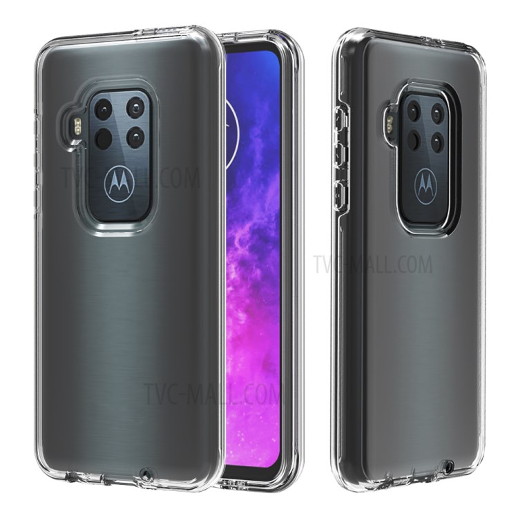 Transparent PC + TPU 2 in 1 Hybrid Phone Cover for Motorola One Zoom/One Pro-7