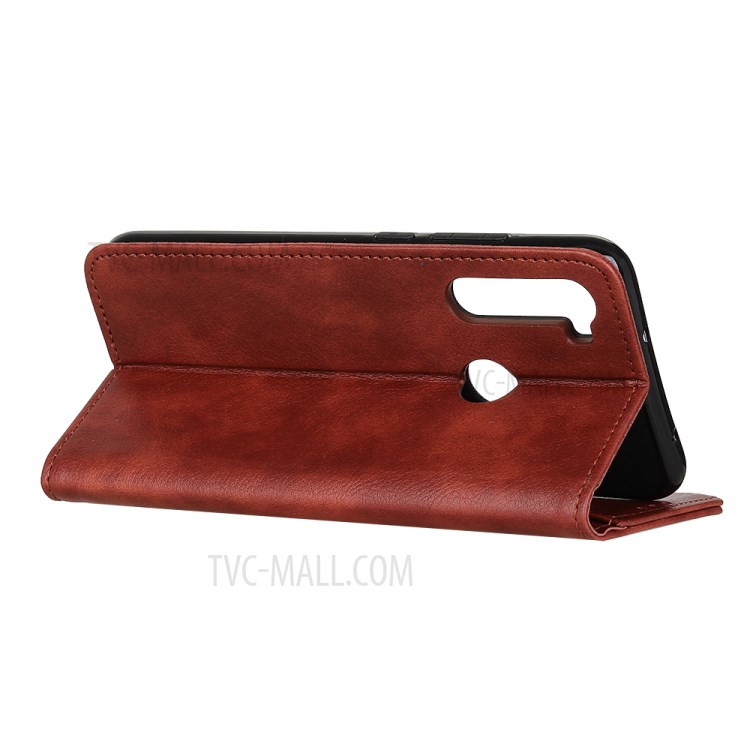 Auto-absorbed Litchi Texture Split Leather Phone Cover for Motorola Moto G8 Power - Brown-8