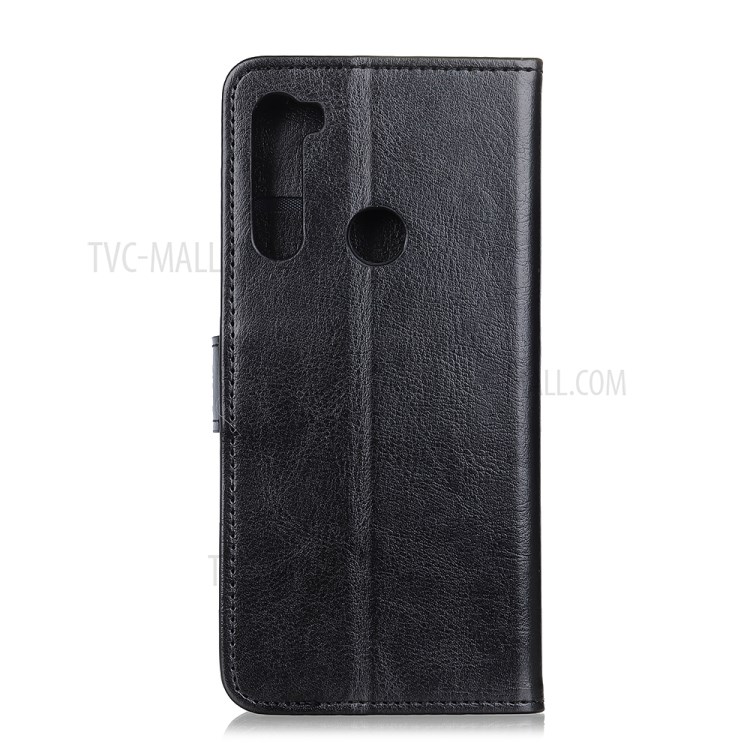 Crazy Horse Texture Wallet Stand Leather Phone Case for Motorola Moto G8 Power - Black-8