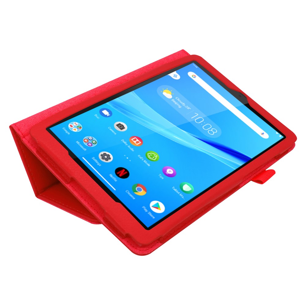 For Lenovo Tab M8/Tab M8 (2nd Gen) Litchi Texture Leather Case Tablet Cover - Red-2