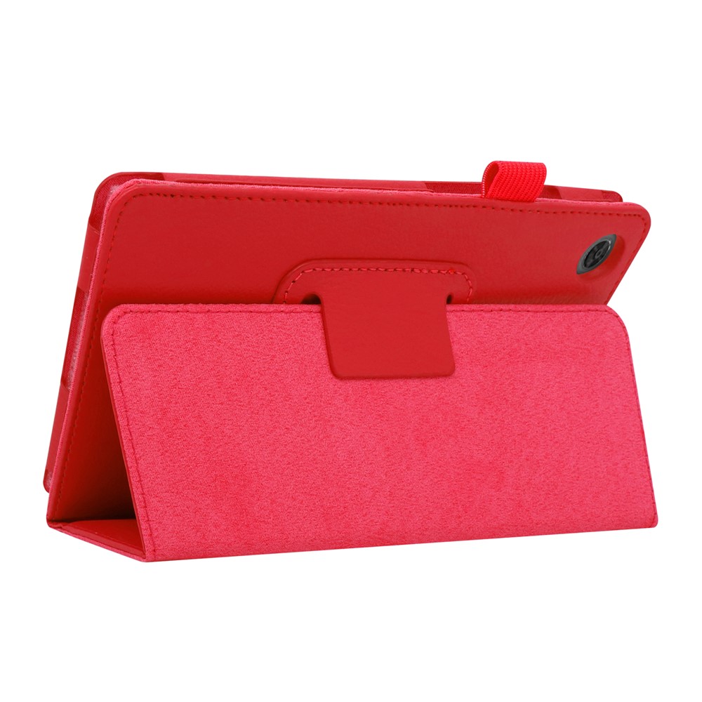 For Lenovo Tab M8/Tab M8 (2nd Gen) Litchi Texture Leather Case Tablet Cover - Red-4