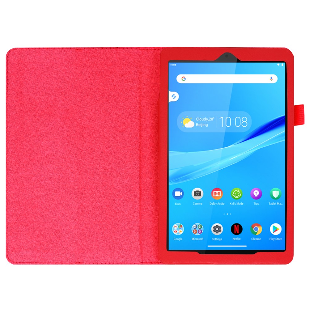 For Lenovo Tab M8/Tab M8 (2nd Gen) Litchi Texture Leather Case Tablet Cover - Red-5