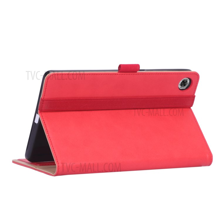 WY-2099 Business Style Flip Leather Stand Tablet Case with Card Slots for Lenovo Tab M8/Tab M8 (2nd Gen) - Red-10
