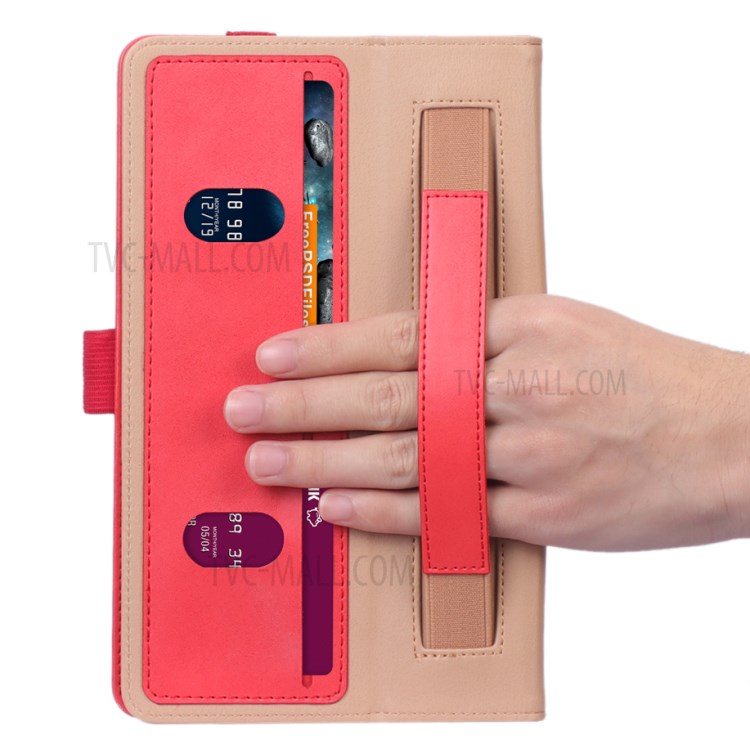 WY-2099 Business Style Flip Leather Stand Tablet Case with Card Slots for Lenovo Tab M8/Tab M8 (2nd Gen) - Red-13
