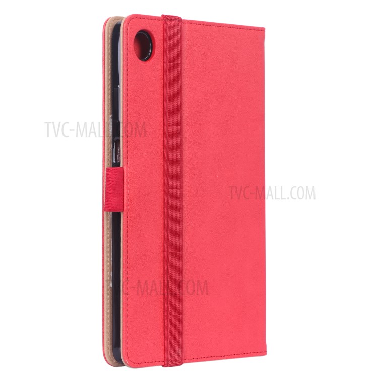 WY-2099 Business Style Flip Leather Stand Tablet Case with Card Slots for Lenovo Tab M8/Tab M8 (2nd Gen) - Red-4