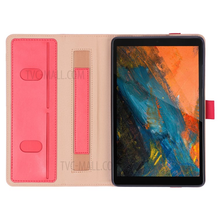 WY-2099 Business Style Flip Leather Stand Tablet Case with Card Slots for Lenovo Tab M8/Tab M8 (2nd Gen) - Red-7