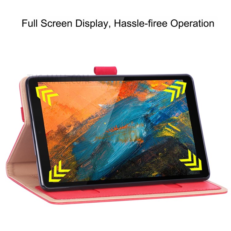 WY-2099 Business Style Flip Leather Stand Tablet Case with Card Slots for Lenovo Tab M8/Tab M8 (2nd Gen) - Red-8