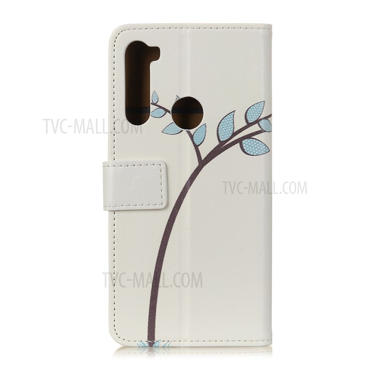 Pattern Printing Wallet Leather Phone Shell for Motorola Moto G Stylus / G Pro - Two Little Owls on Branch-2