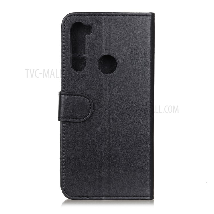 Litchi Skin Wallet Stand Leather Flip Mobile Cover for Motorola Moto G Stylus - Black-3