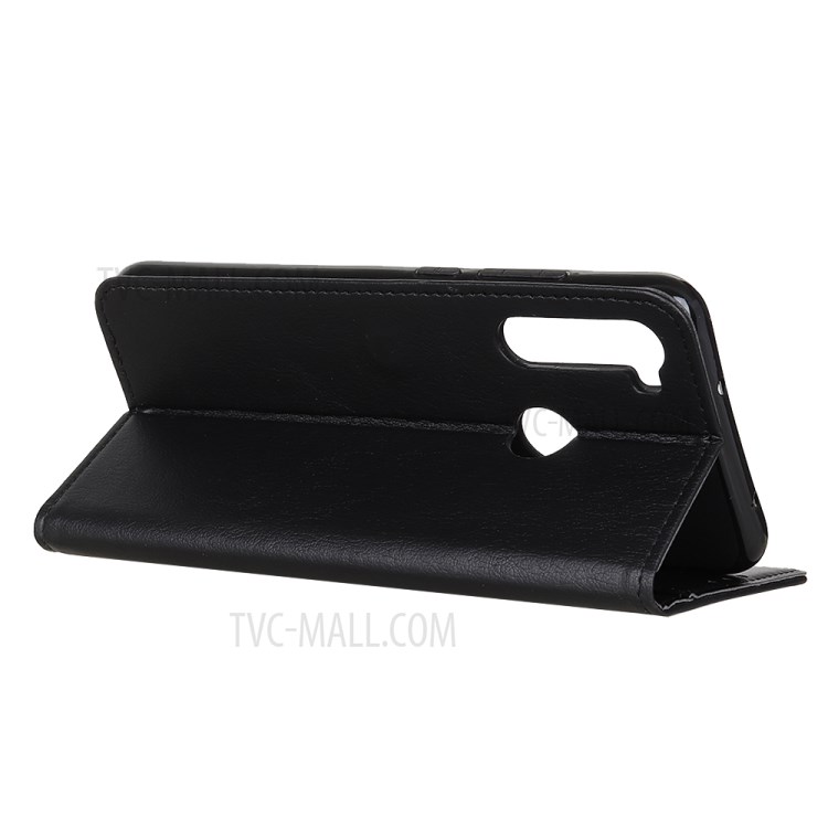 Litchi Skin Wallet Stand Leather Flip Mobile Cover for Motorola Moto G Stylus - Black-4