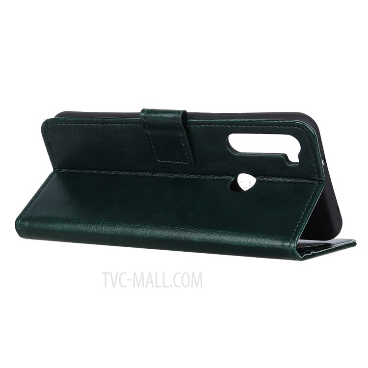 Crazy Horse Texture Wallet Leather Phone Case for Motorola Moto G Stylus / G Pro - Green-10