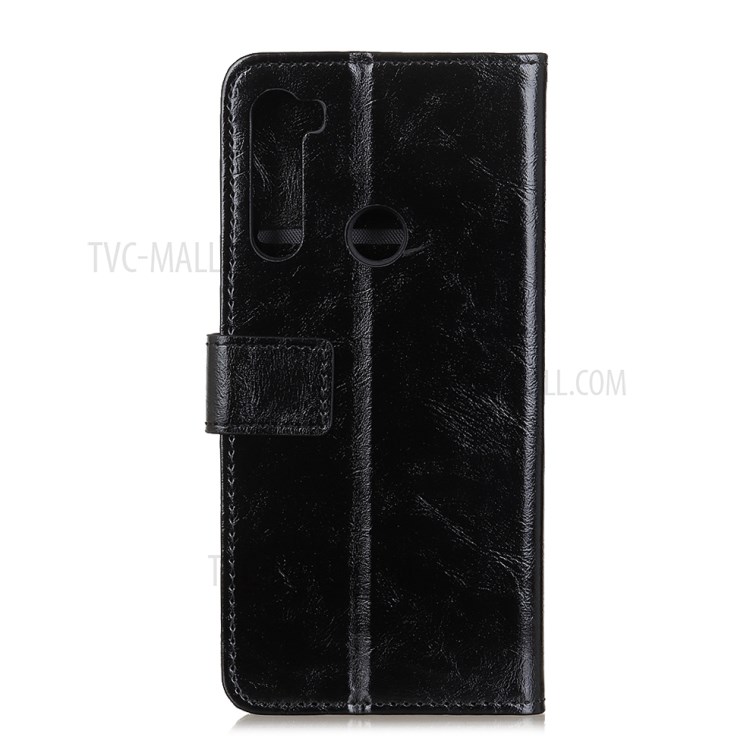 Cassa Di Coperture Del Telefono Cellulare Vibrazione Folle Cuoio Di Cavallo Per Motorola MOTO G Stilo - Nero-4
