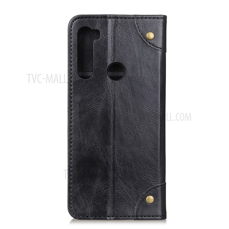 Crazy Horse Auto-absorbed Leather Flip Cell Phone Shell Case for Motorola Moto G Stylus - Black-7