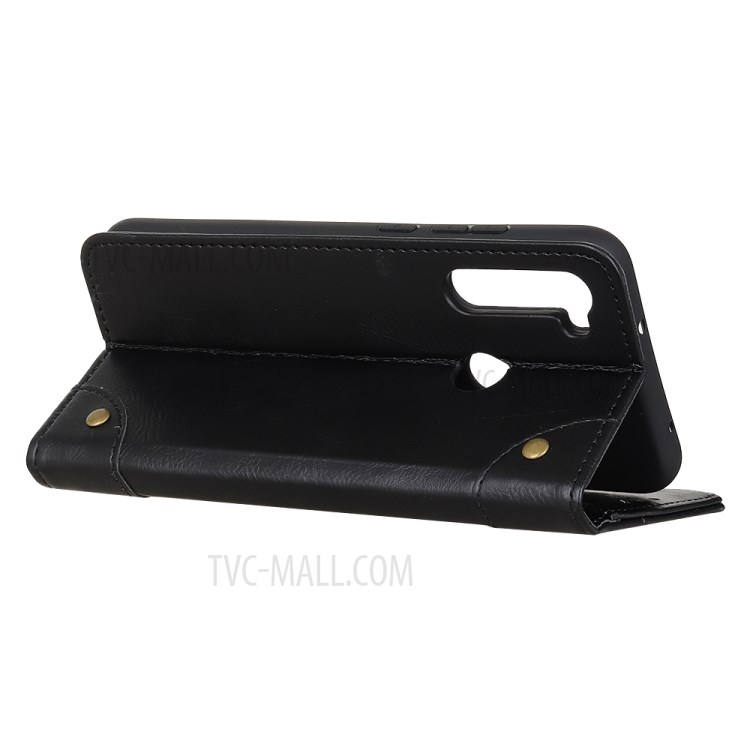 Crazy Horse Auto-absorbed Leather Flip Cell Phone Shell Case for Motorola Moto G Stylus - Black-8