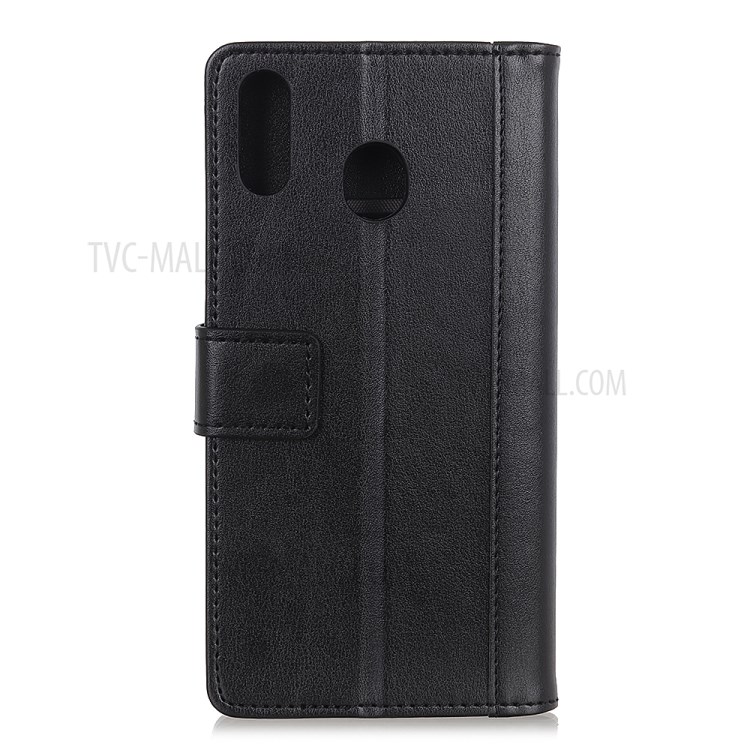 Wallet Leather Stand Phone Shell for Motorola Moto E7 - Black-10