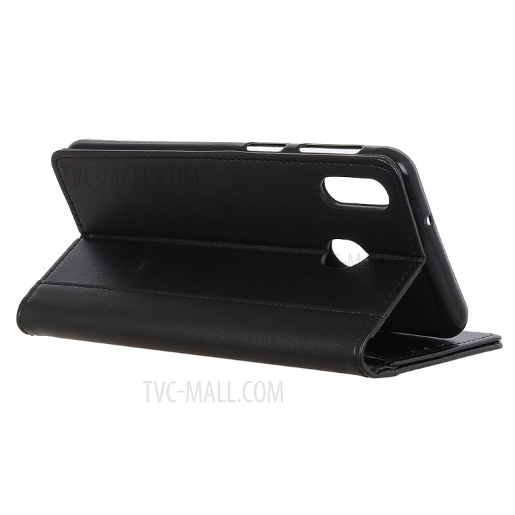 Wallet Leather Stand Phone Shell for Motorola Moto E7 - Black-11