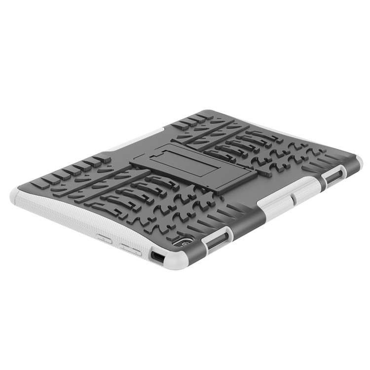 Anti-slip PC + TPU Hybrid Case with Kickstand for Lenovo Tab E10 TB-X104F - White-8