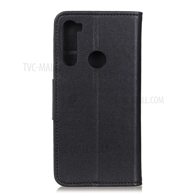 Litchi Grain Leather Wallet Magnetic Shell Cover for Motorola Moto G Stylus - Black-8