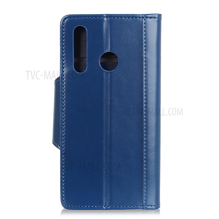 Protective Leather Wallet Stand Mobile Phone Case for Motorola Moto E (2020) - Blue-11