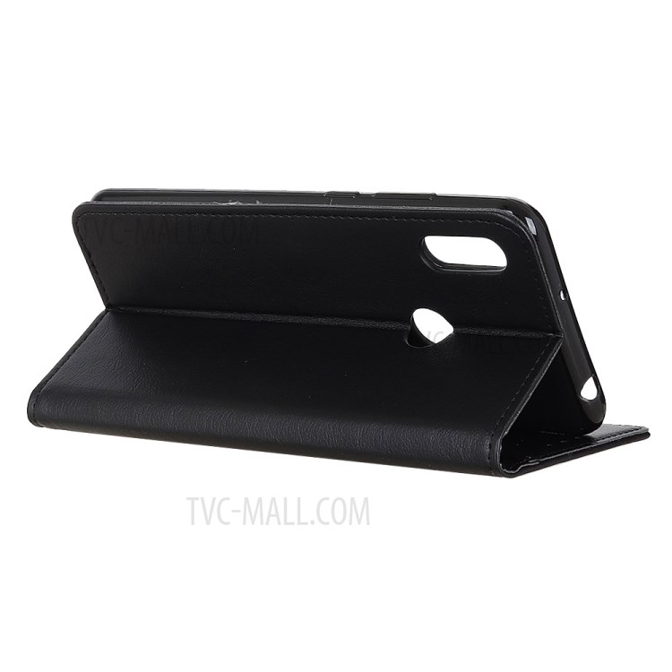 Litchi Texture Wallet Stand Leather Magnetic Case Shell for Motorola Moto E (2020) - Black-7