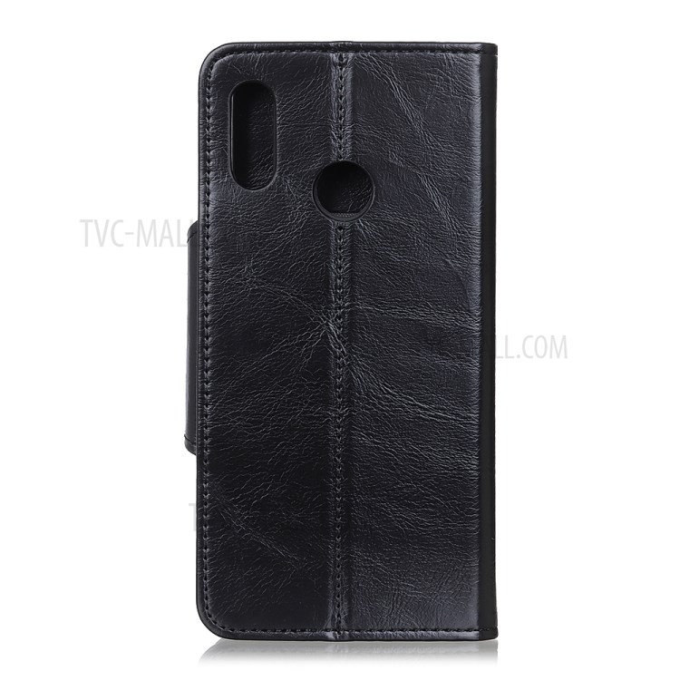 PU Leather with Wallet Stand Case for Motorola Moto E (2020) - Black-6