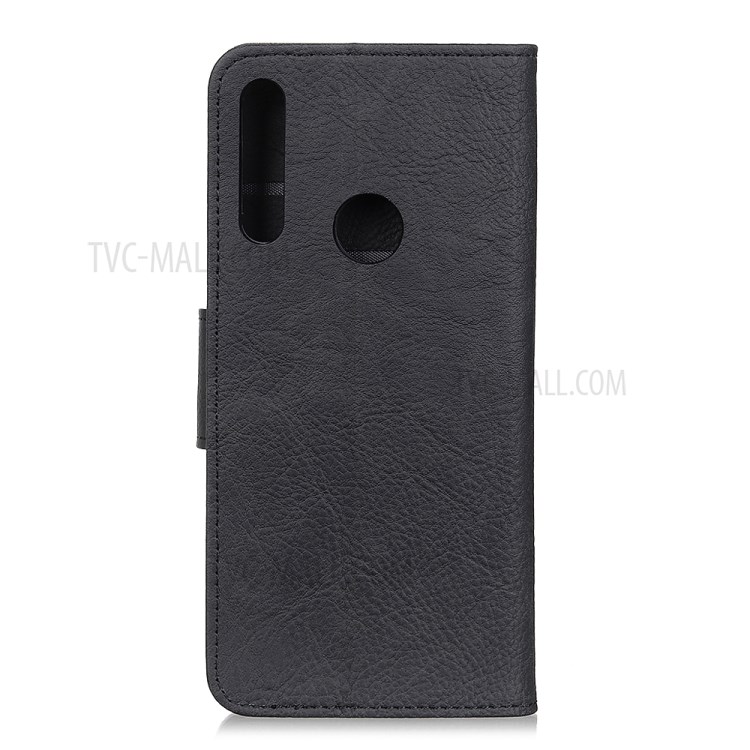 Litchi Skin Leather Wallet Stand Case for Motorola Moto G Power - Black-9