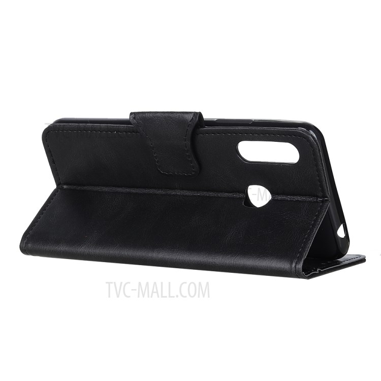 Crazy Horse Leather Wallet Case for Motorola Moto G Power - Black-9