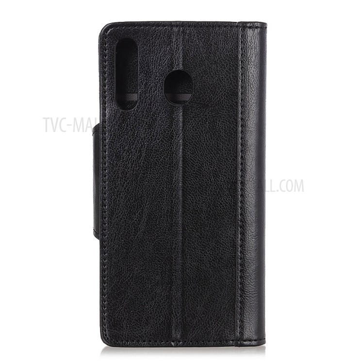 Glossy PU Leather Wallet Case for Motorola Moto G Power - Black-10