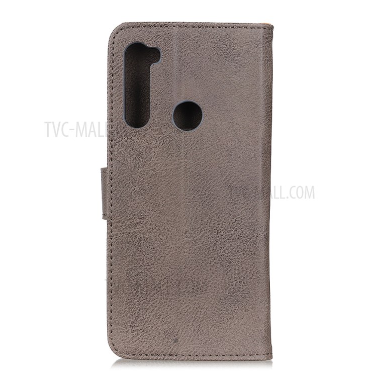 KHAZNEH Wallet Leather Stand Case for Motorola Moto G Stylus / G Pro - Grey-2
