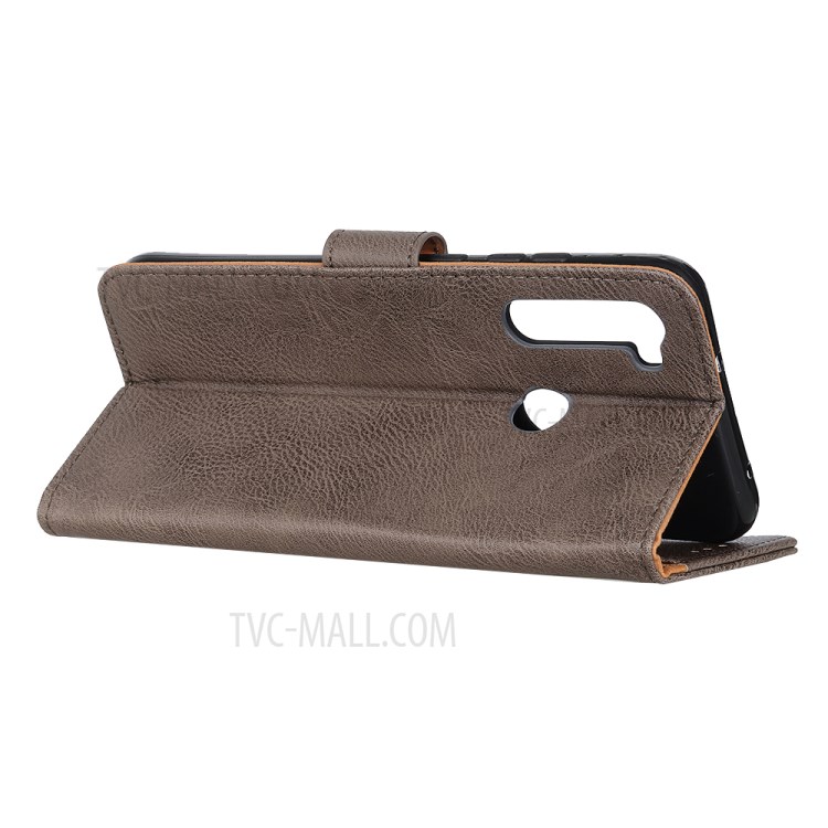 KHAZNEH Wallet Leather Stand Case for Motorola Moto G Stylus / G Pro - Grey-3