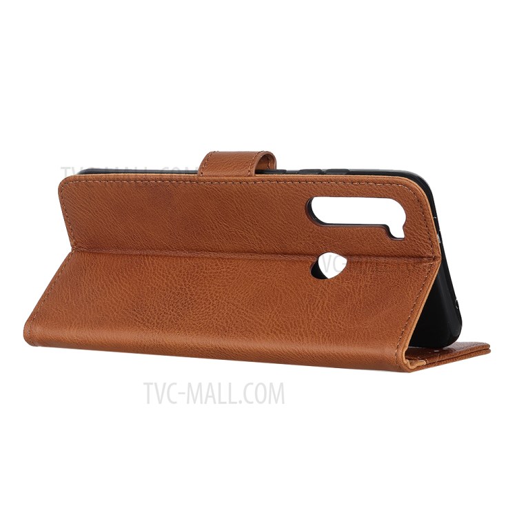 KHAZNEH Wallet Leather Stand Case for Motorola Moto G Stylus / G Pro - Brown-3
